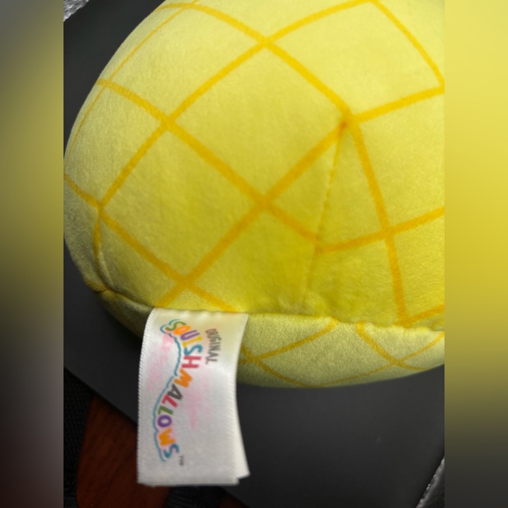 Squishmallows Yellow Pineapple Plush with Green Crown - Picture 4 of 4